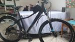 Cube Bikes Aim Pro Hardtail Mountain Bike - Black/Blue 16 frame, 27.5 wheels.