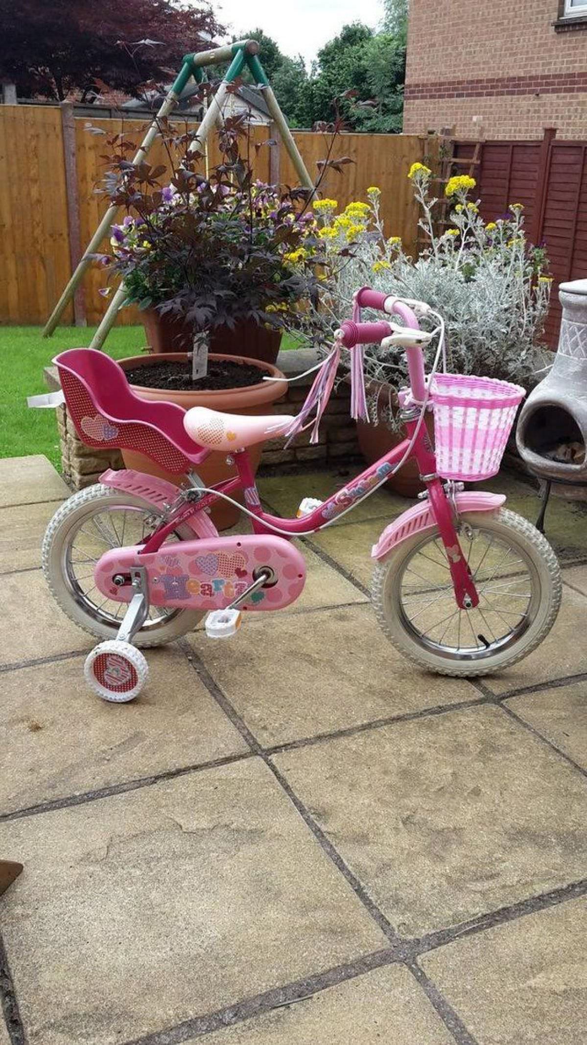 Girl's Pink 14" Bicycle