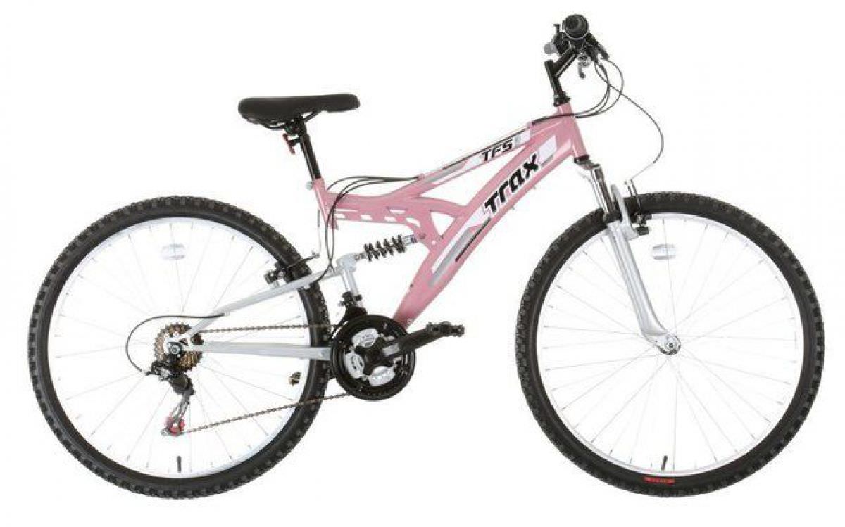 trax ladies girls pink mountain bike