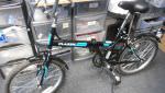 Classic Saker Folding Bike - Black Blue ** Collection Only**