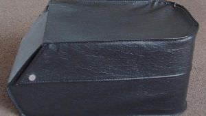 Large vintage Black saddlebag / saddle bag