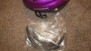 storm girls bike helmet new in box size 50-54cm