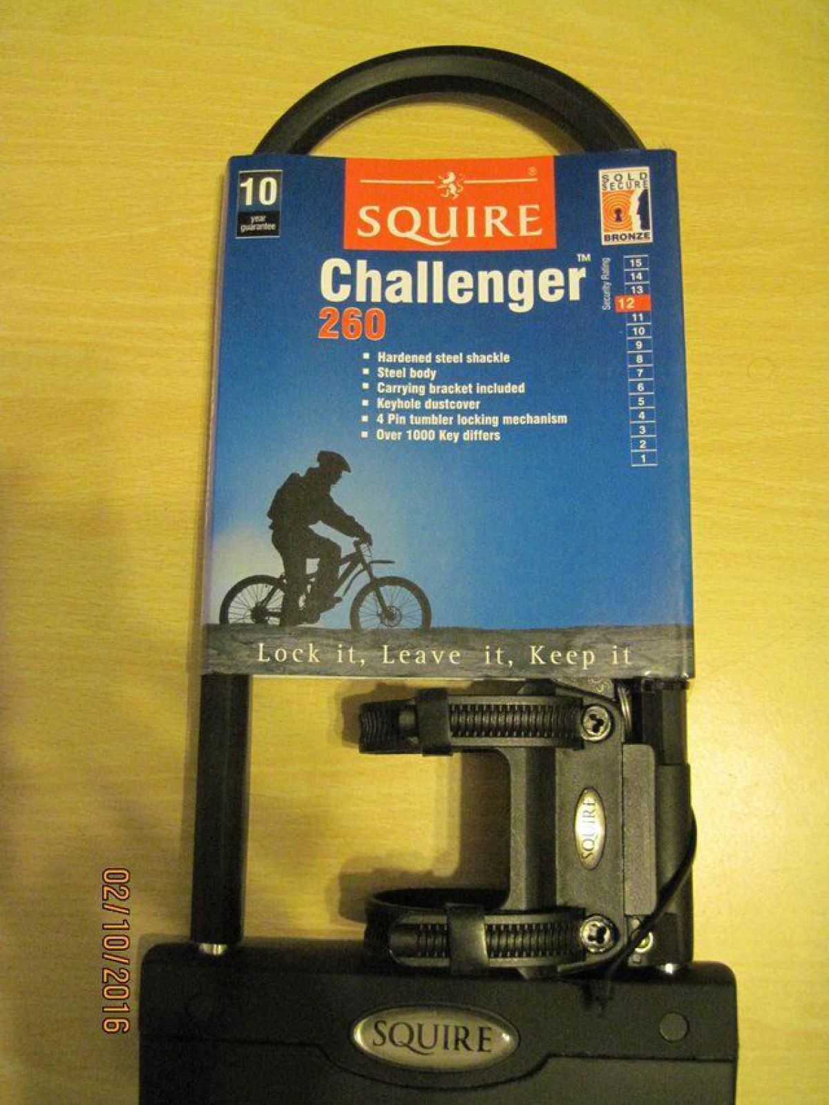 Squire Challenger 260 bike lock