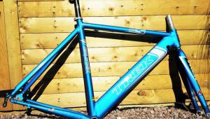 Trek Aero Tube Road Bike Frame Kit + Carbon Forks + Extras!