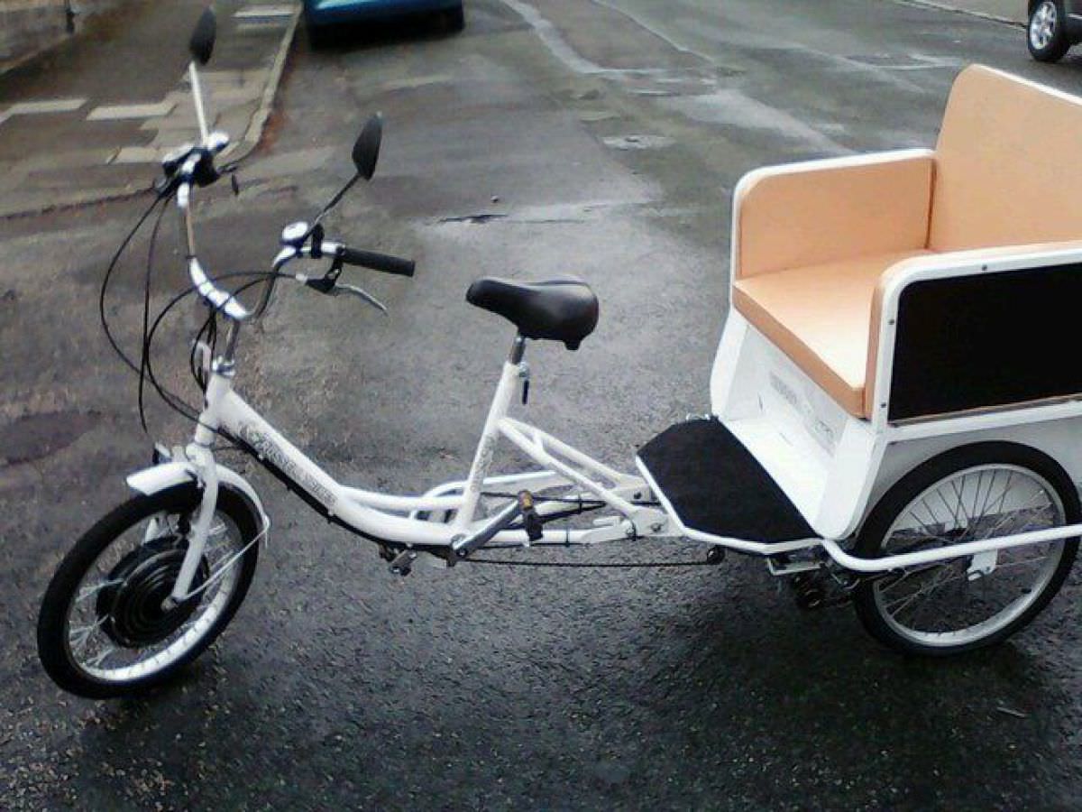 Electric Rickshaw Tricycle Utility Vehicle Pick-Up Trike New