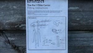 Bike/cycle carrier/rack for tow bar Halfords
