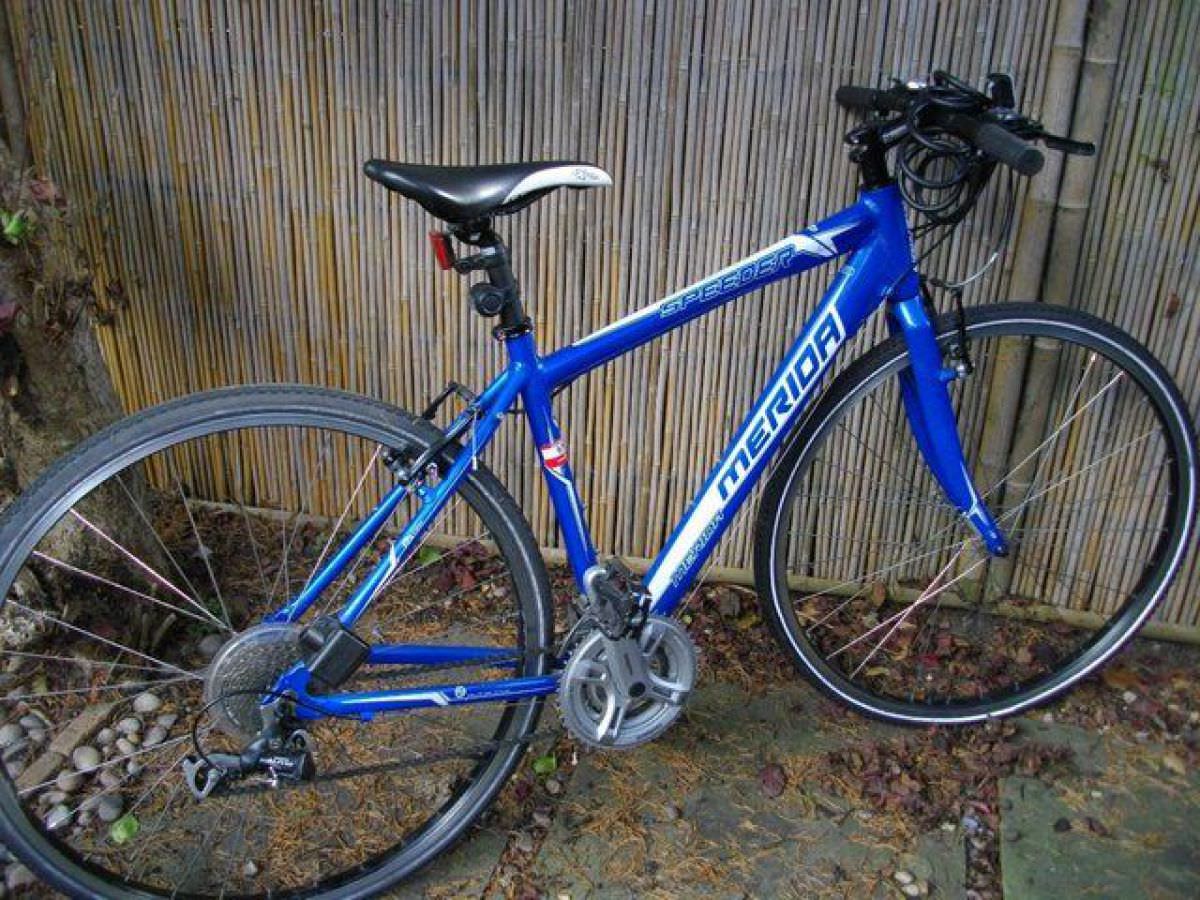 Merida Speeder S2 hybrid bike - 47cm - for man - light blue