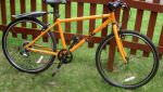 Orange Frog73 Bike with spare Wheels/tyres