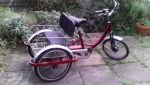 Electric Tricycle Adult Trike twin kids seat Huge basket
