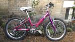 Child's Raleigh pink bike 18" frame