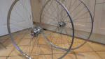 1970's Alloy 27x11/4" wheels with 5speed cogs & chain