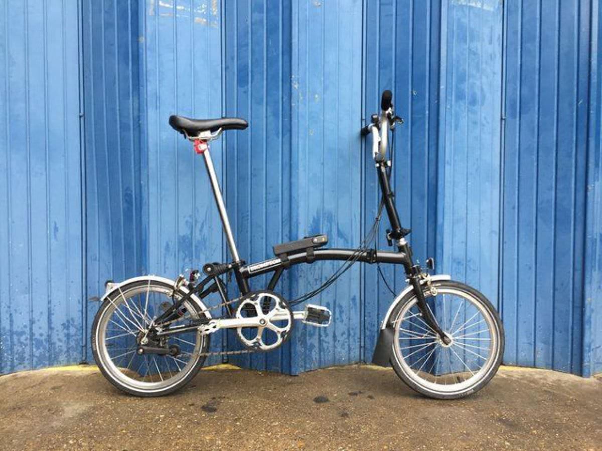 Brompton M6L SD/SD 2016 Stardust (Sparkly Black) bicycle b